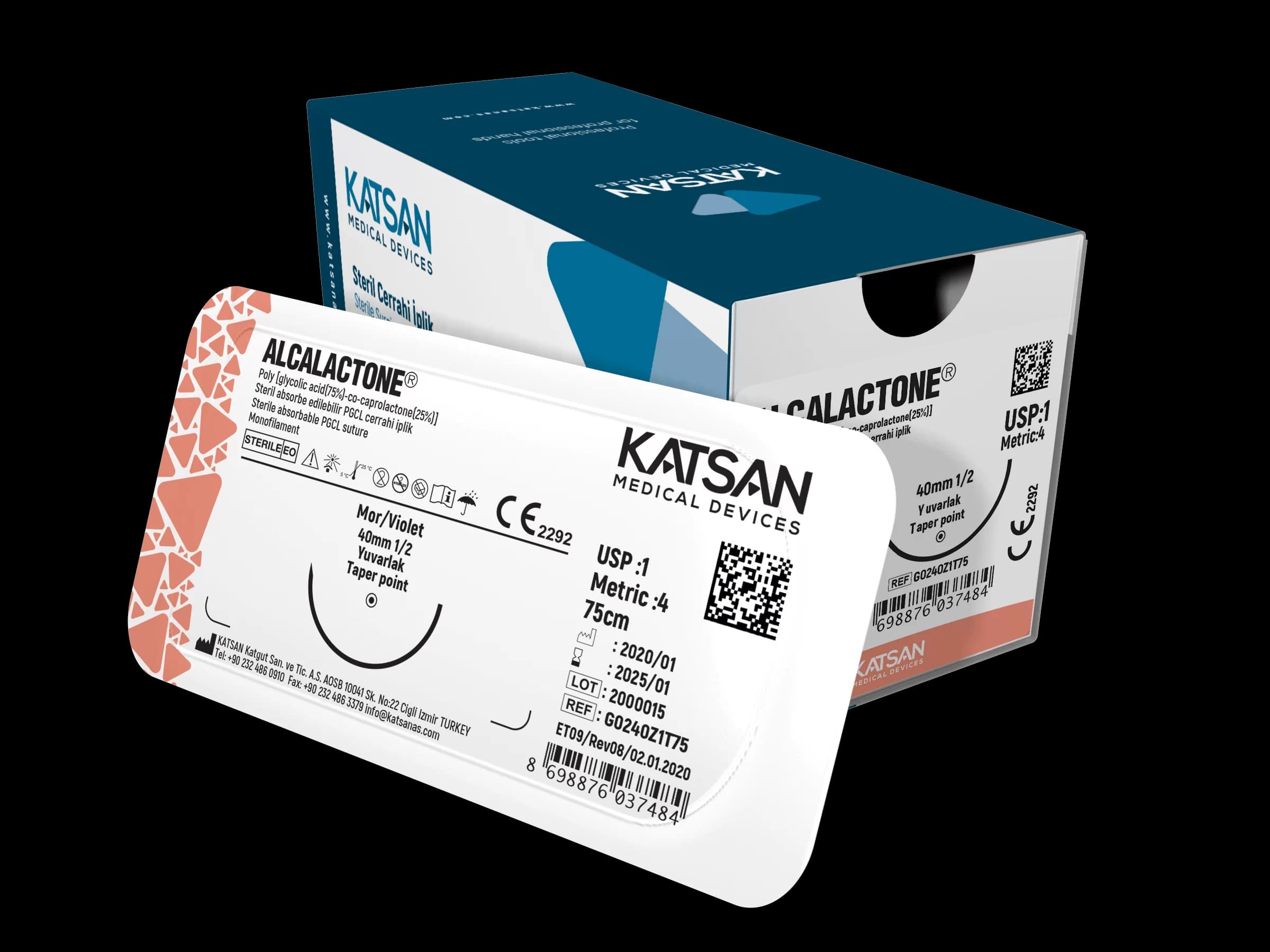 Emilebilen Sütür Alcalactone (Tekmon-PGCL)